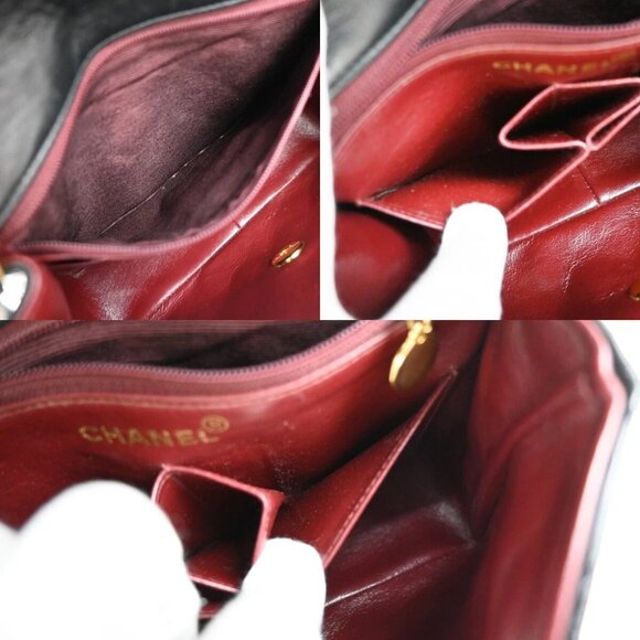 CHANEL CC Logo Mini Matelasse Chain Shoulder Bag Leather Black GHW 809RF425 - Picture 15 of 16